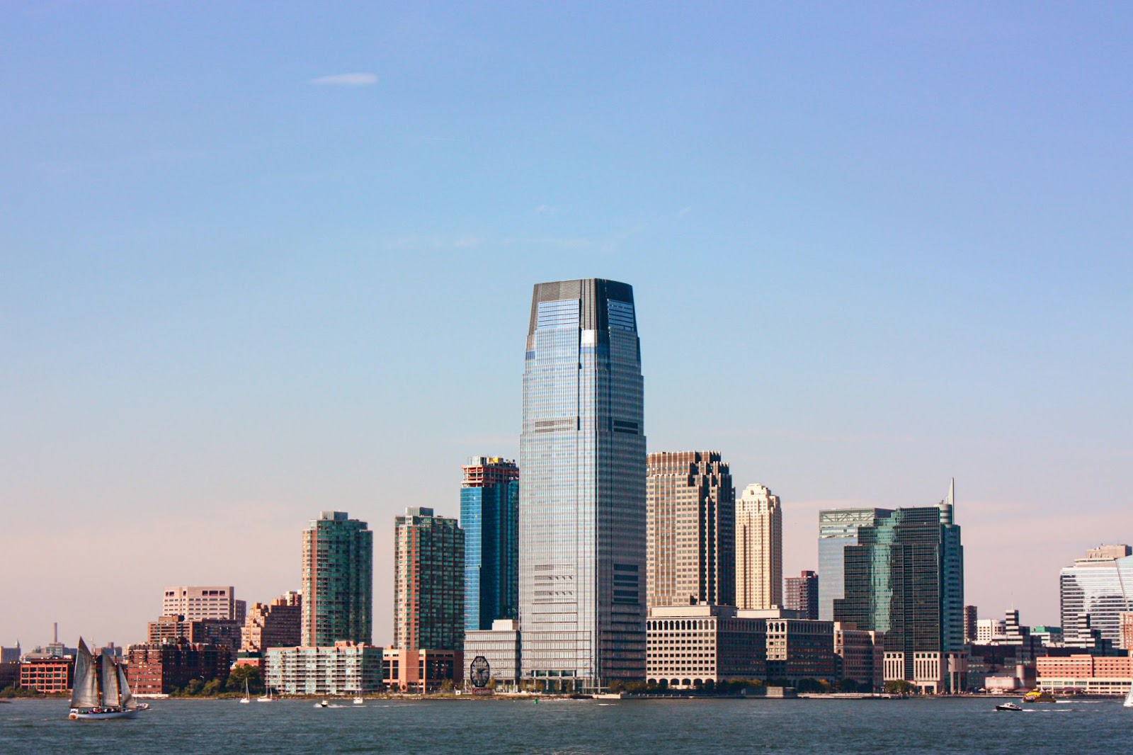 View of the Financial District from the water