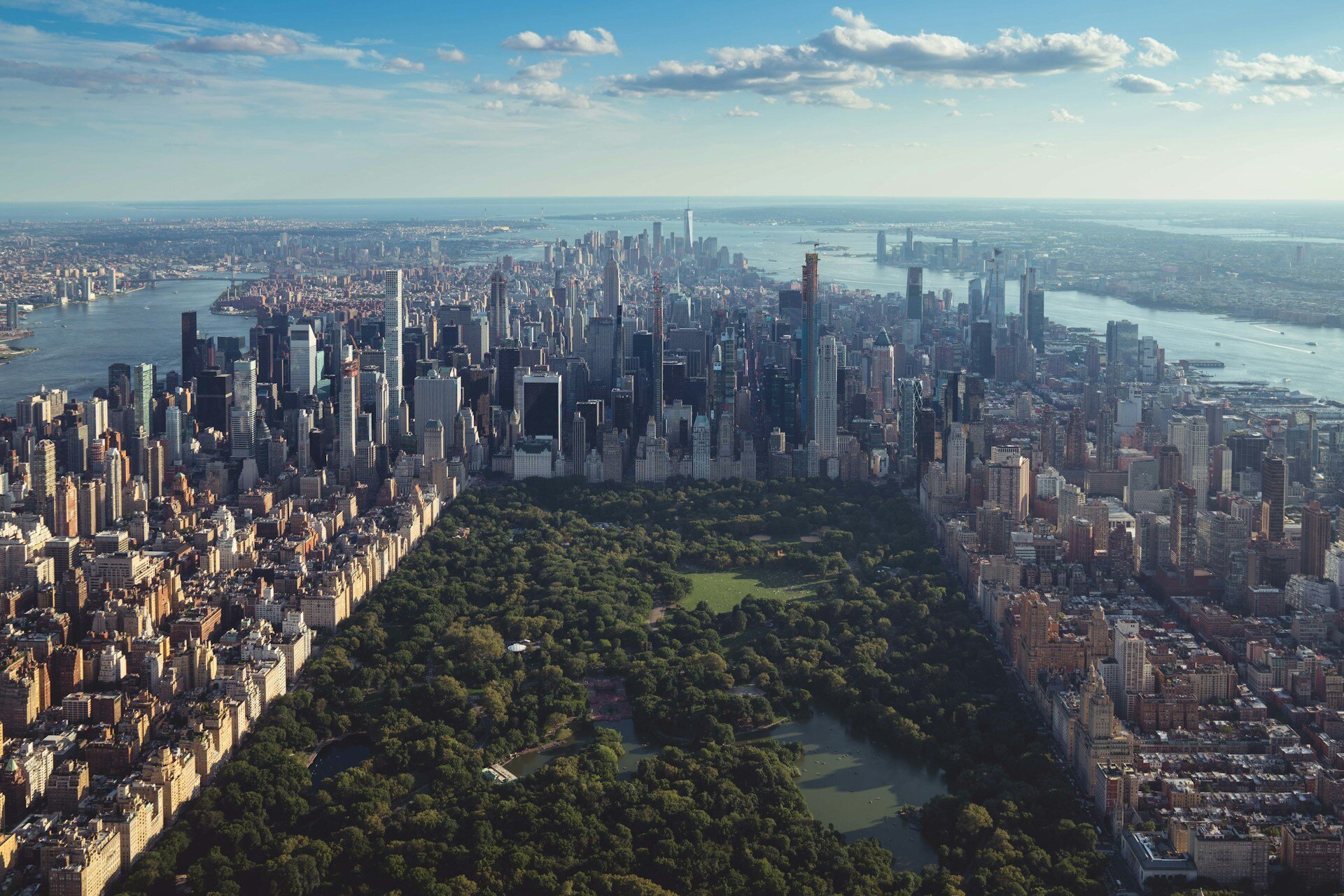 Aerial view of Central Park