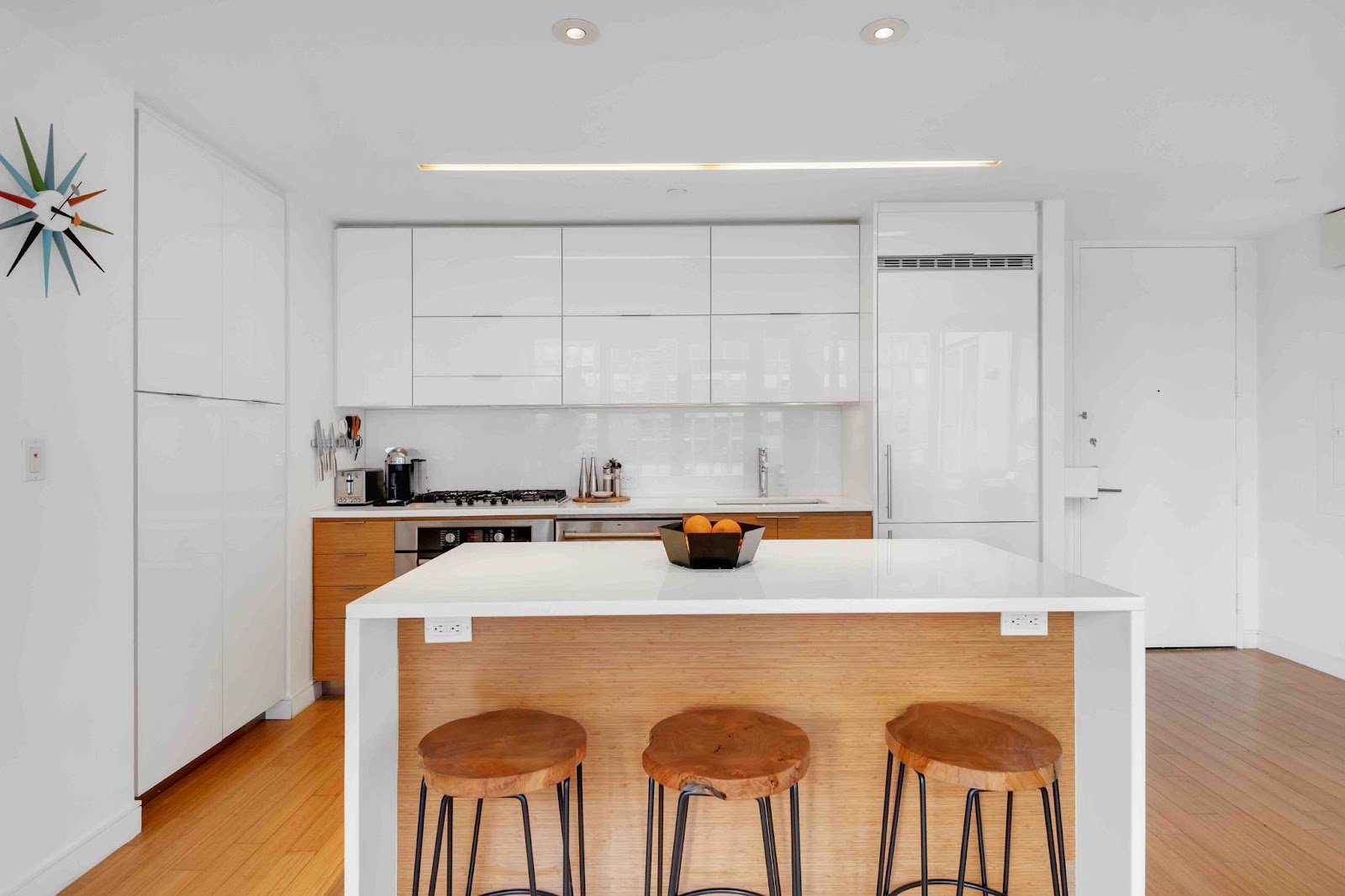 A modern condo kitchen