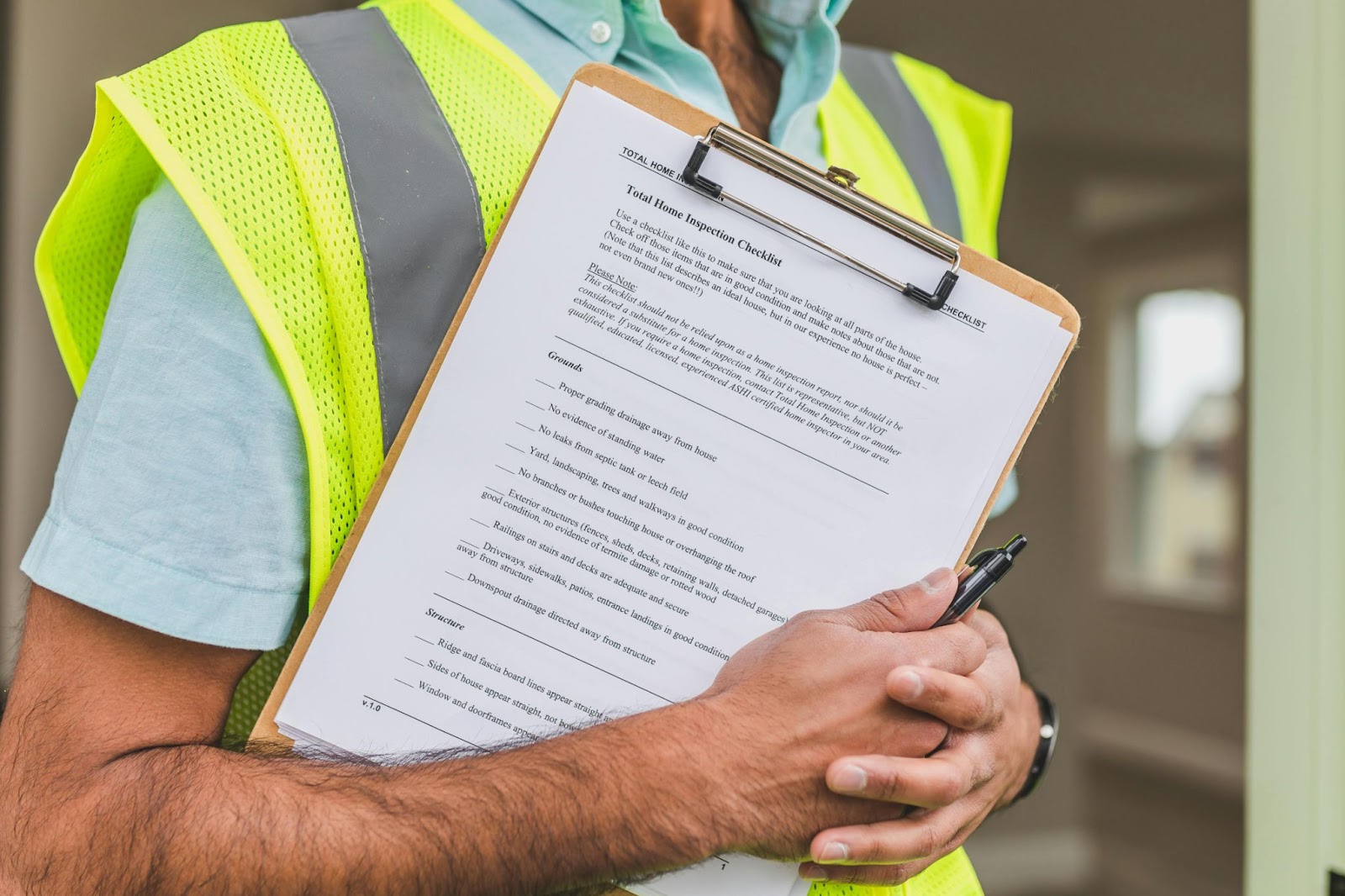 Home Inspector with a Clipboard