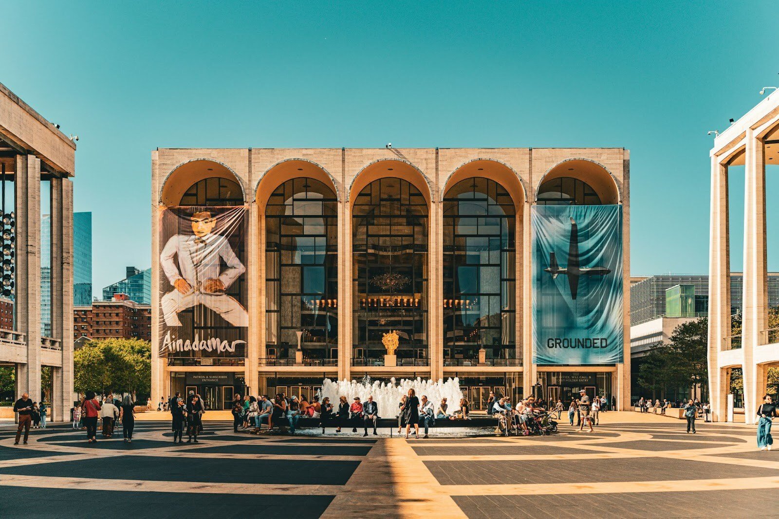 The exterior of Lincoln Center