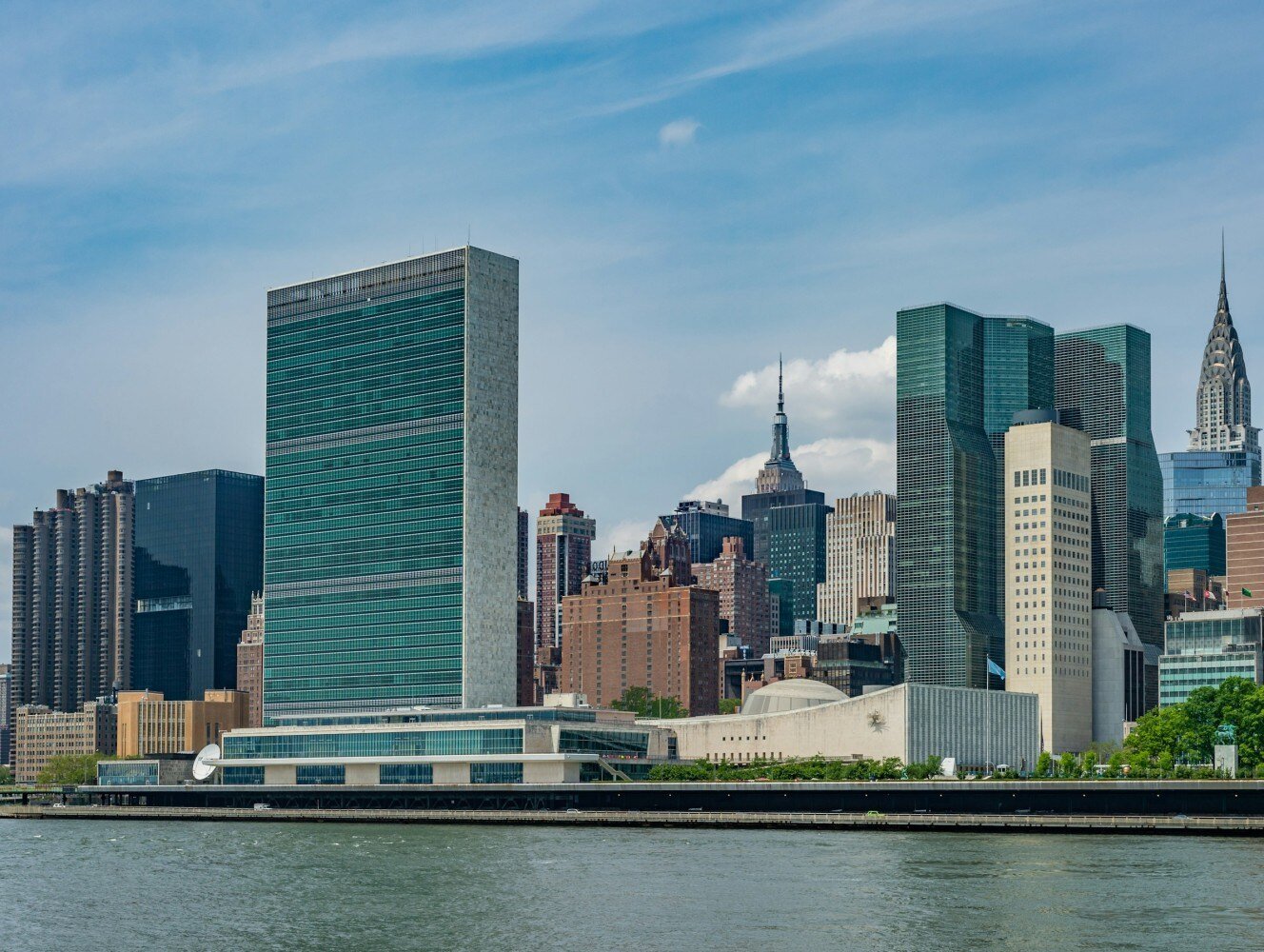 United Nations New York skyline