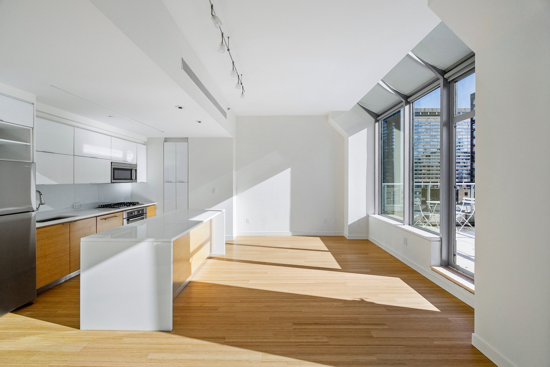 Kitchen in new construction luxury condo