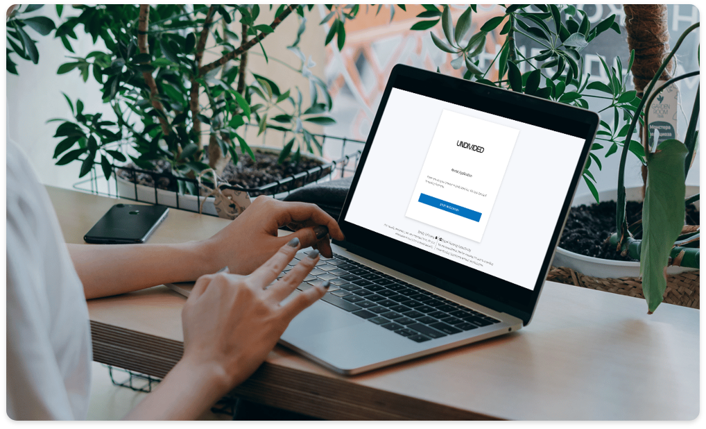 Client submitting online rental application for exclusive NYC listings through the Undivided platform.